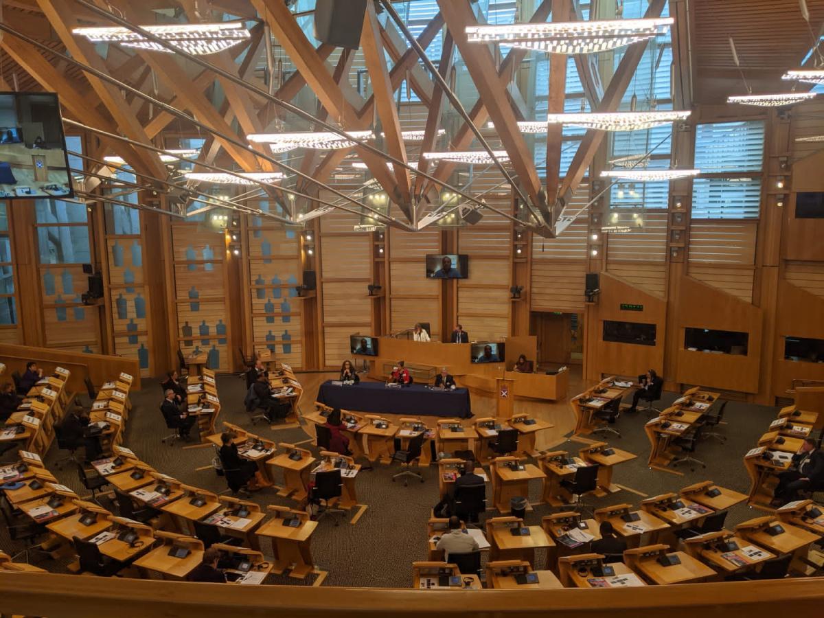 Chambers of the Scottish Parliament 