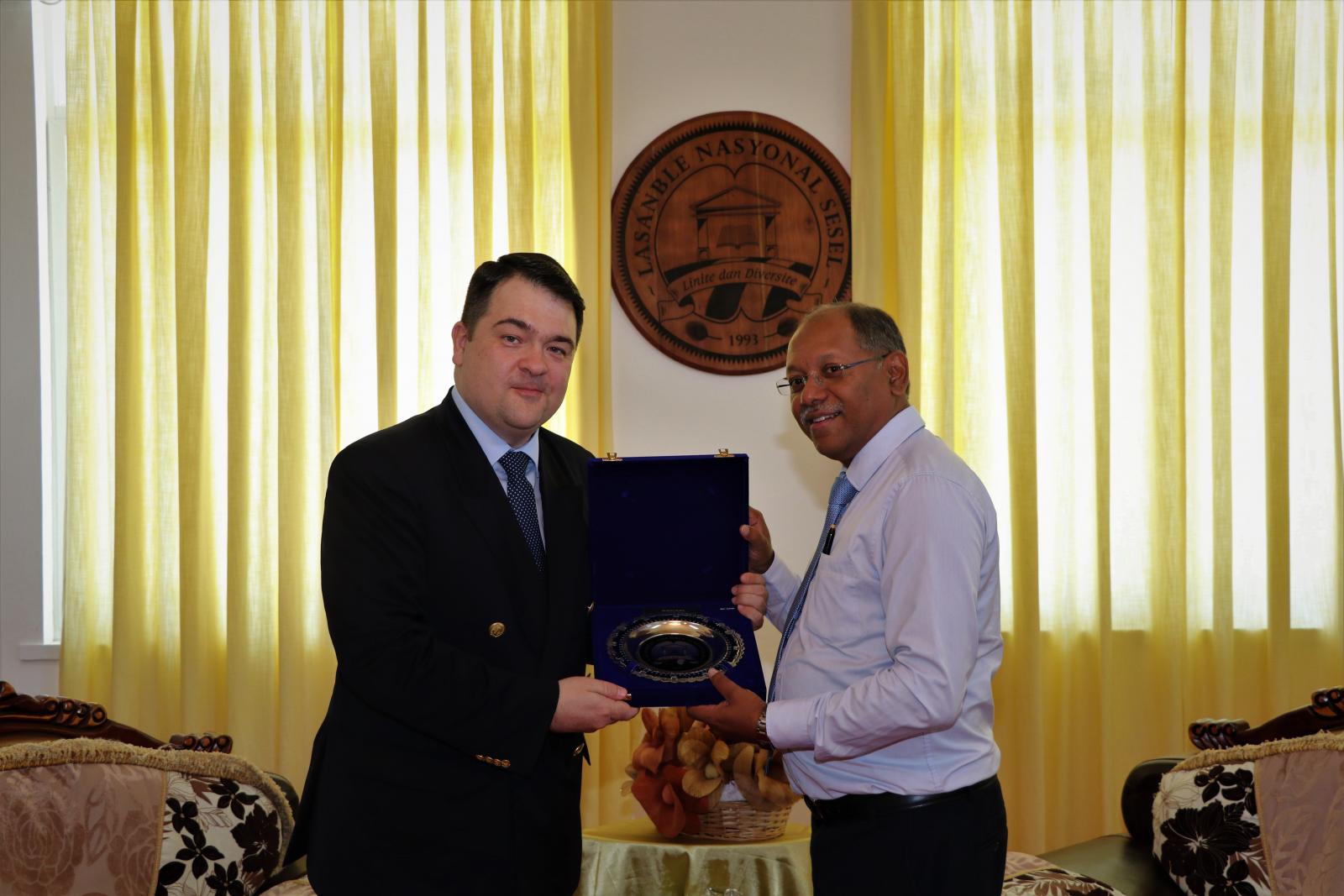Courtesy Call by the New Ambassador of the Russian Federation to the Seychelles