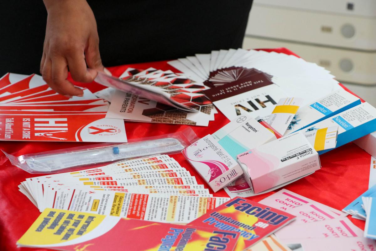 Leaflets on HIV/AIDS