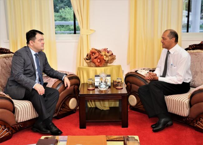 Courtesy Call by the Ambassador of the Russian Federation to the Seychelles