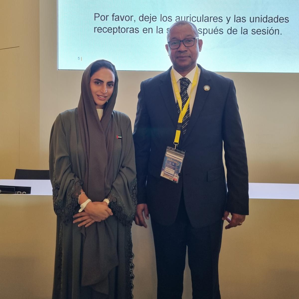 Hon. Waven William and Ms. Meera Sultan Al Suwaidi