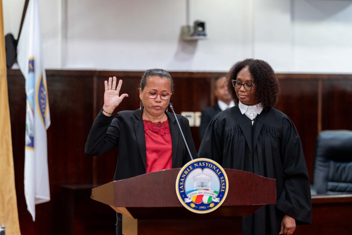 Swearing in of Hon. Cecile Larsen