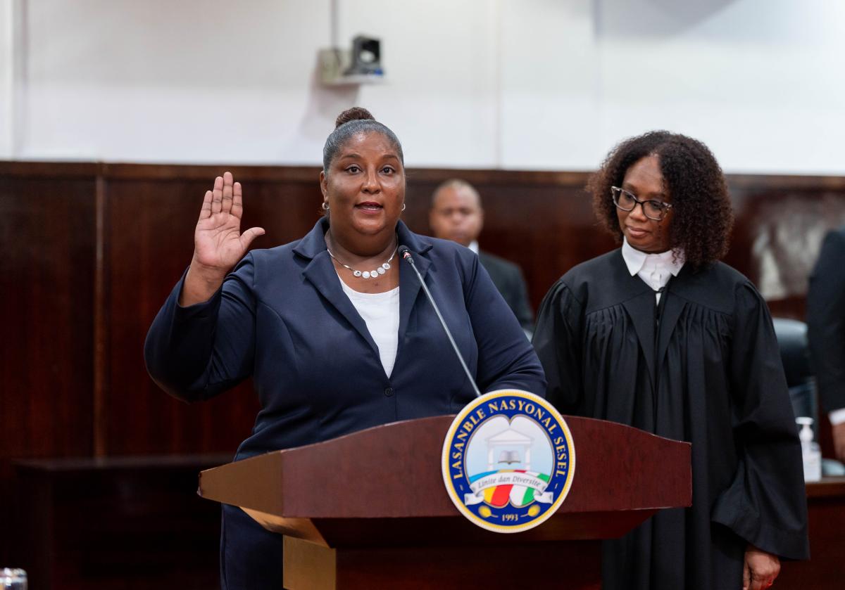 Swearing in of Hon. Valdana Sultan