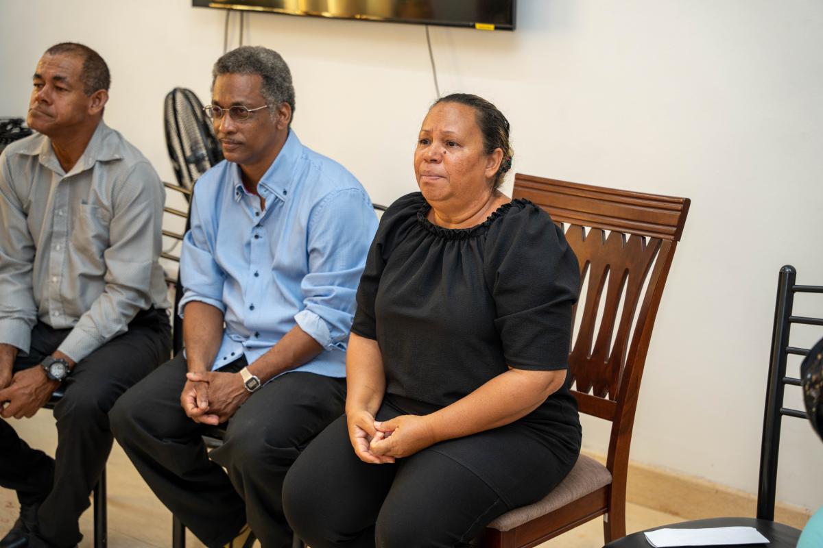 Mrs. Anita Gardner during the group discussion