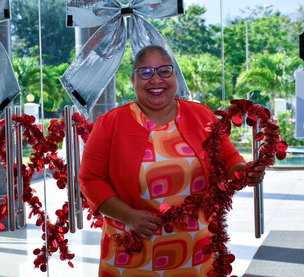 Hon Audrey Vidot at the Event