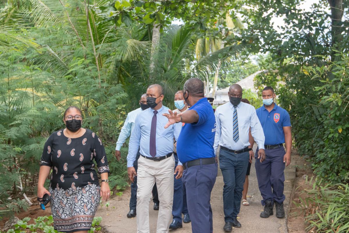 Visiting SFRSA at Anse Boileau