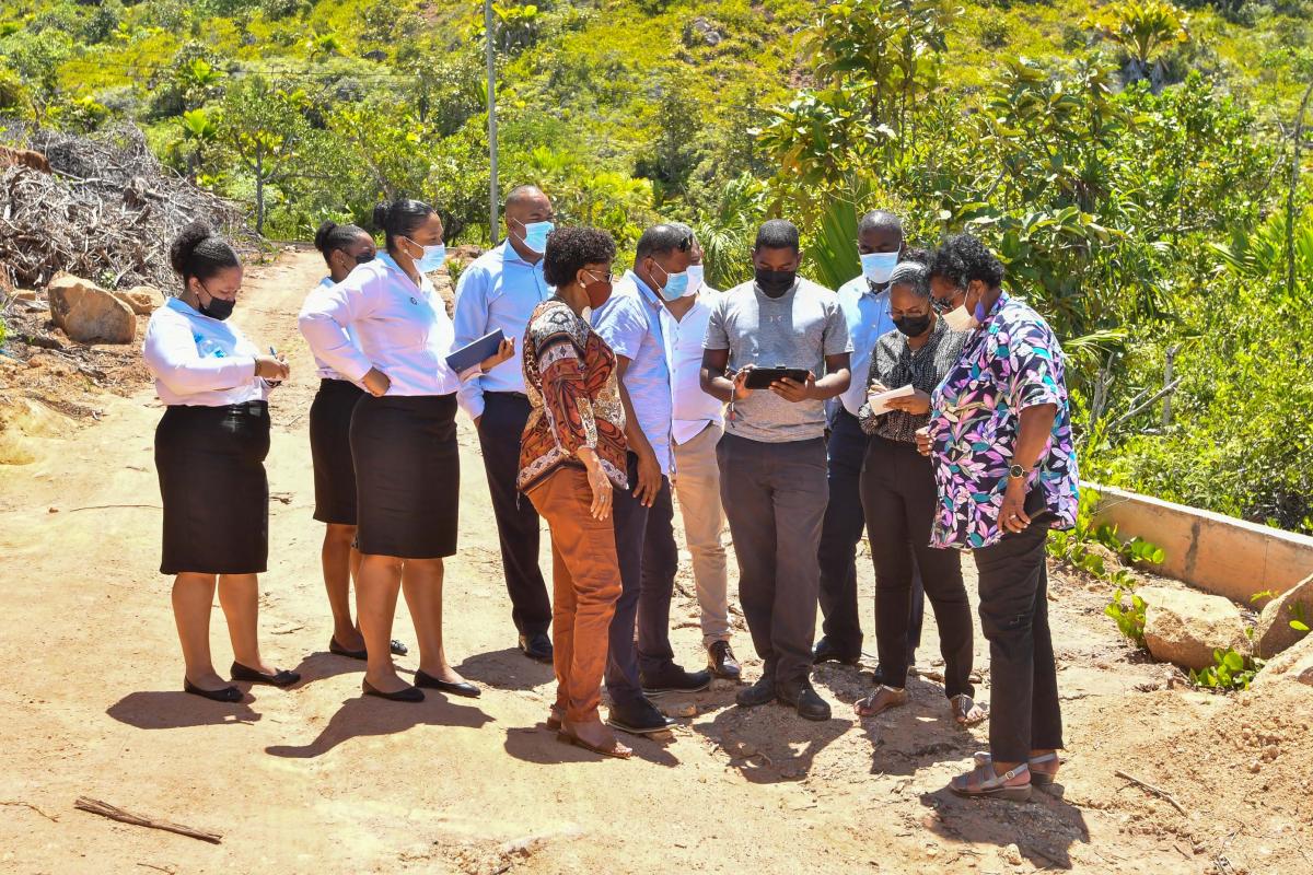 COGA on a Site Visit on Praslin