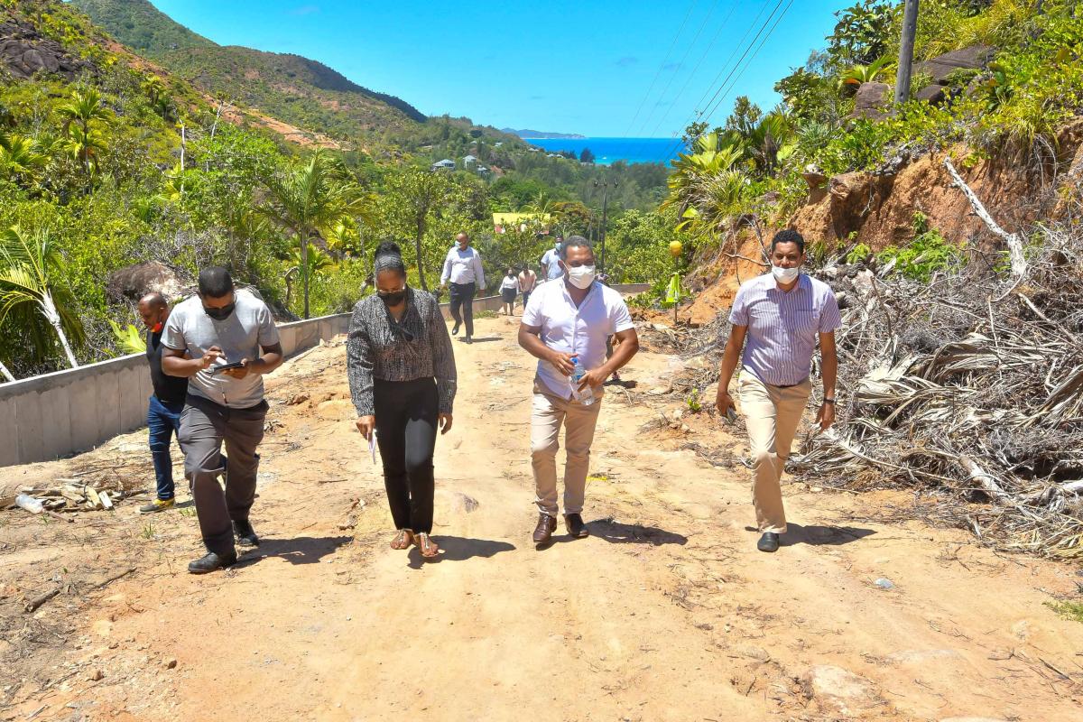 Hon Lemiel, Hon Monthy and Hon Woodcock Viewing a Site