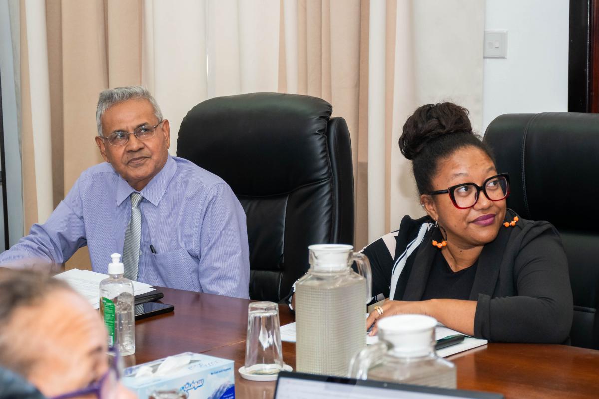 Auditor General, Mr. Gamini Herath and Mrs. Nancy Ramkalawan