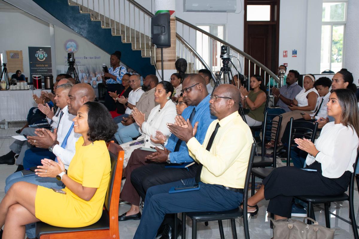 Attendees during event