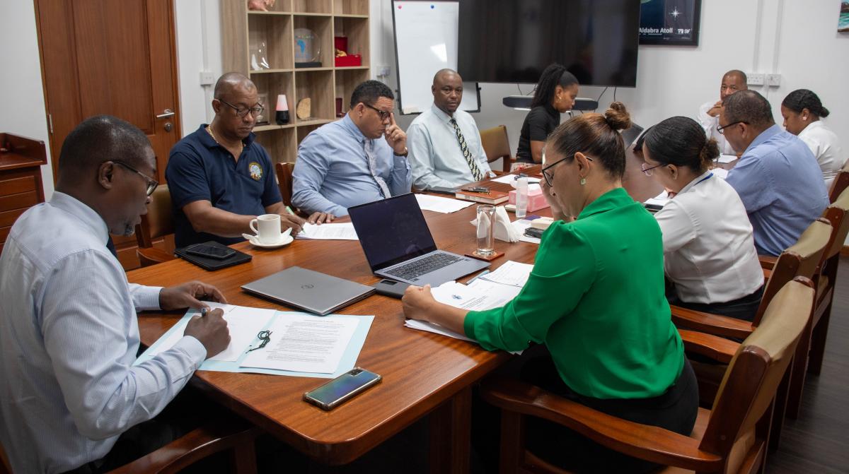 Meeting with Minister Flavien Joubert