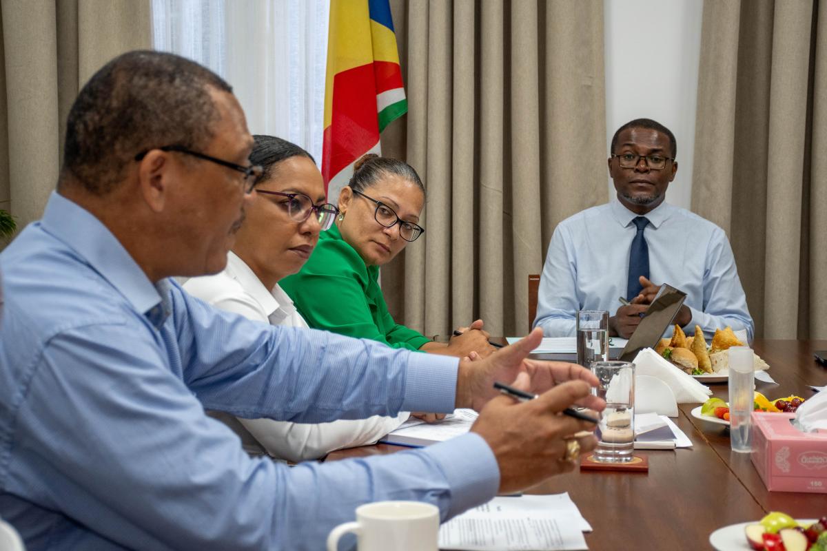 Meeting with Minister Flavien Joubert