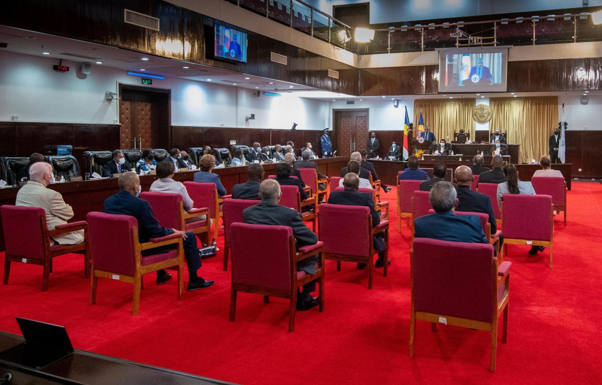 The Chamber During the Speech of the President