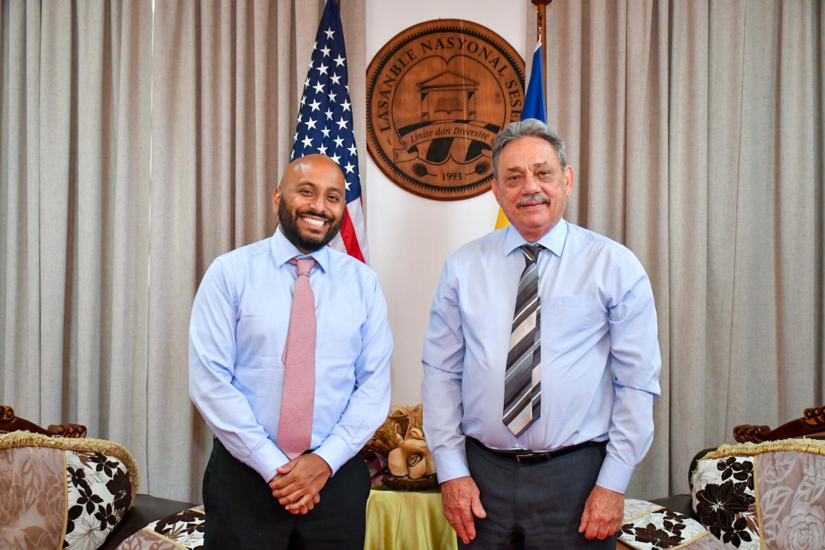 Mr Sardar and Speaker Mancienne