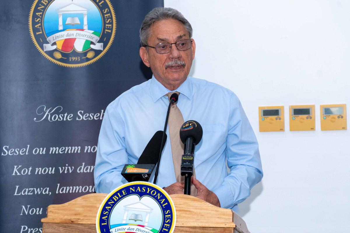 Speaker delivering speech 