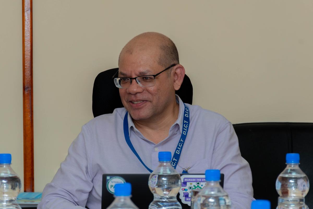 PS Choppy during the meeting