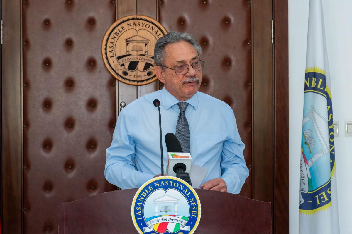 Speaker, Hon. Roger Mancienne