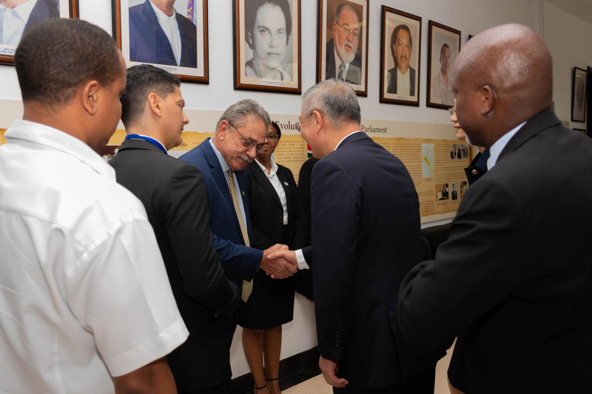 Speaker Welcoming Mr Dafeng to the Assembly