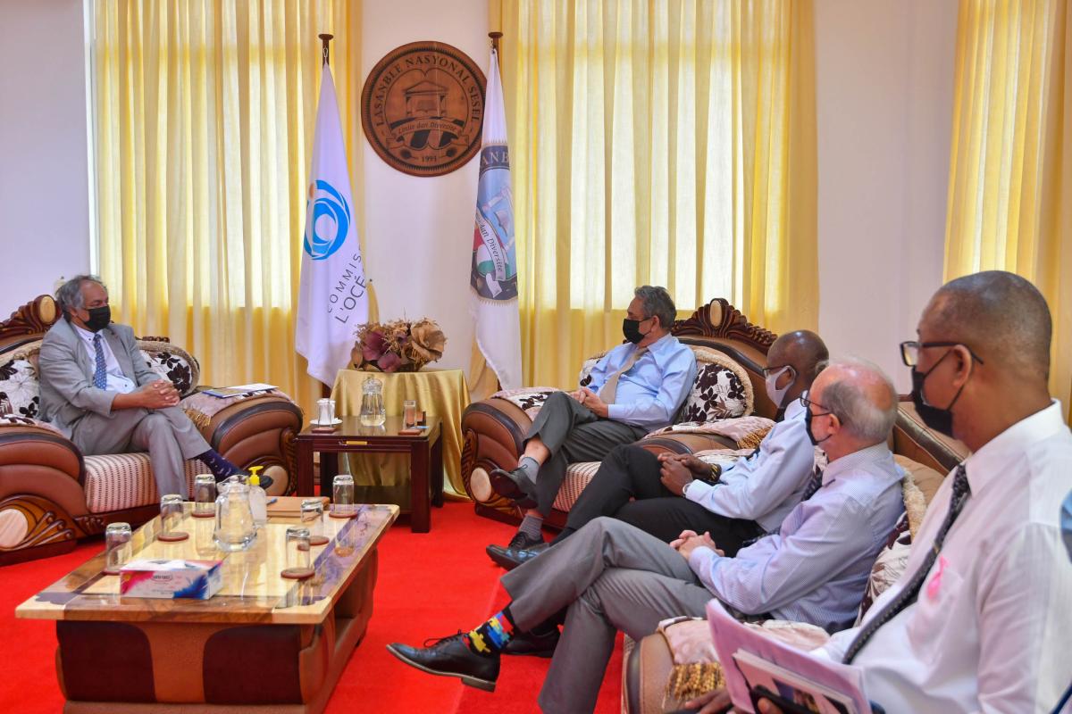 The NA Delegation Accompanying Speaker Mancienne