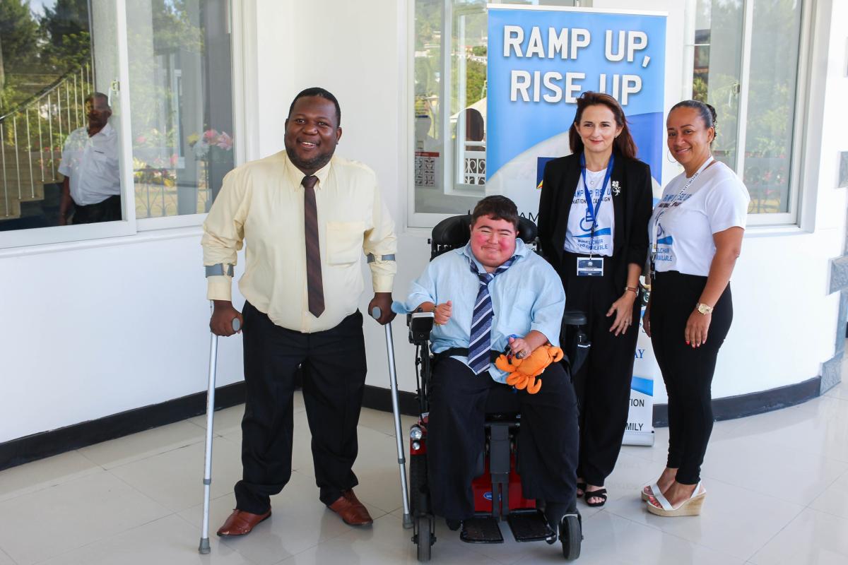 Hon. Naddy Zialor and the 'Ramp Up Rise Up' Team