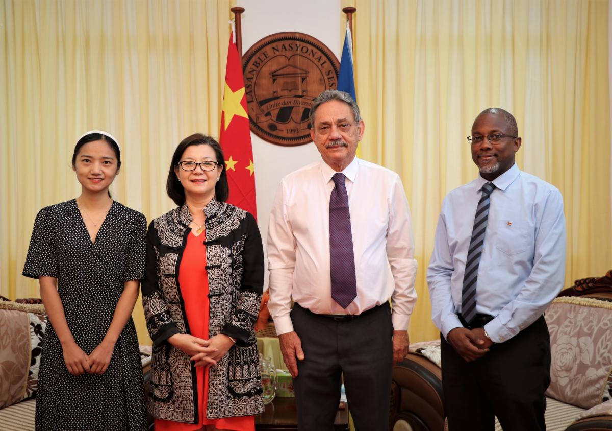 Chinese Ambassador and The Speaker of the National Assembly