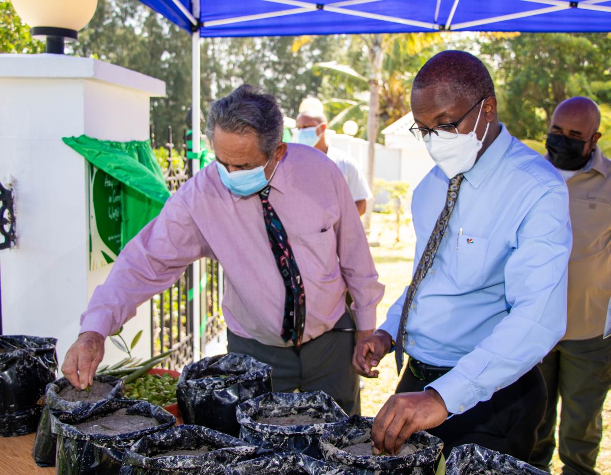 Speaker & Deputy Speaker Planting the Seedlings