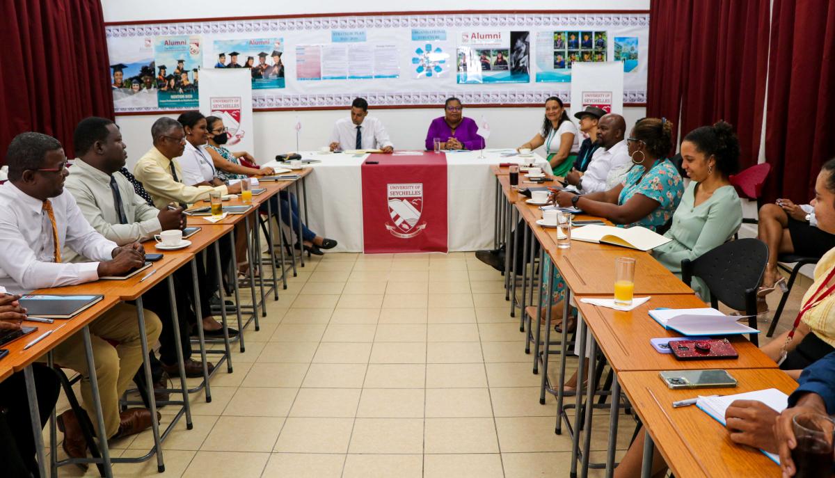 The Meeting with staff and students