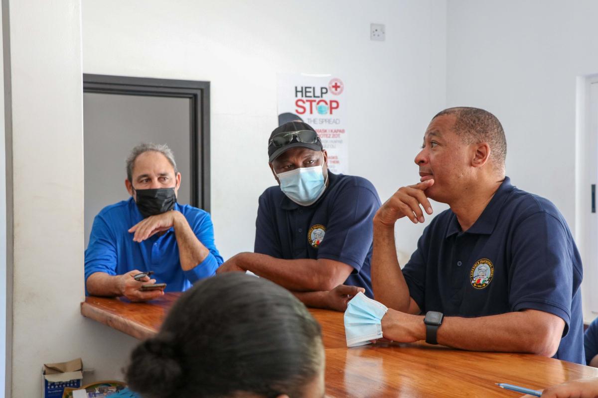 The Members Discussing with the Officers