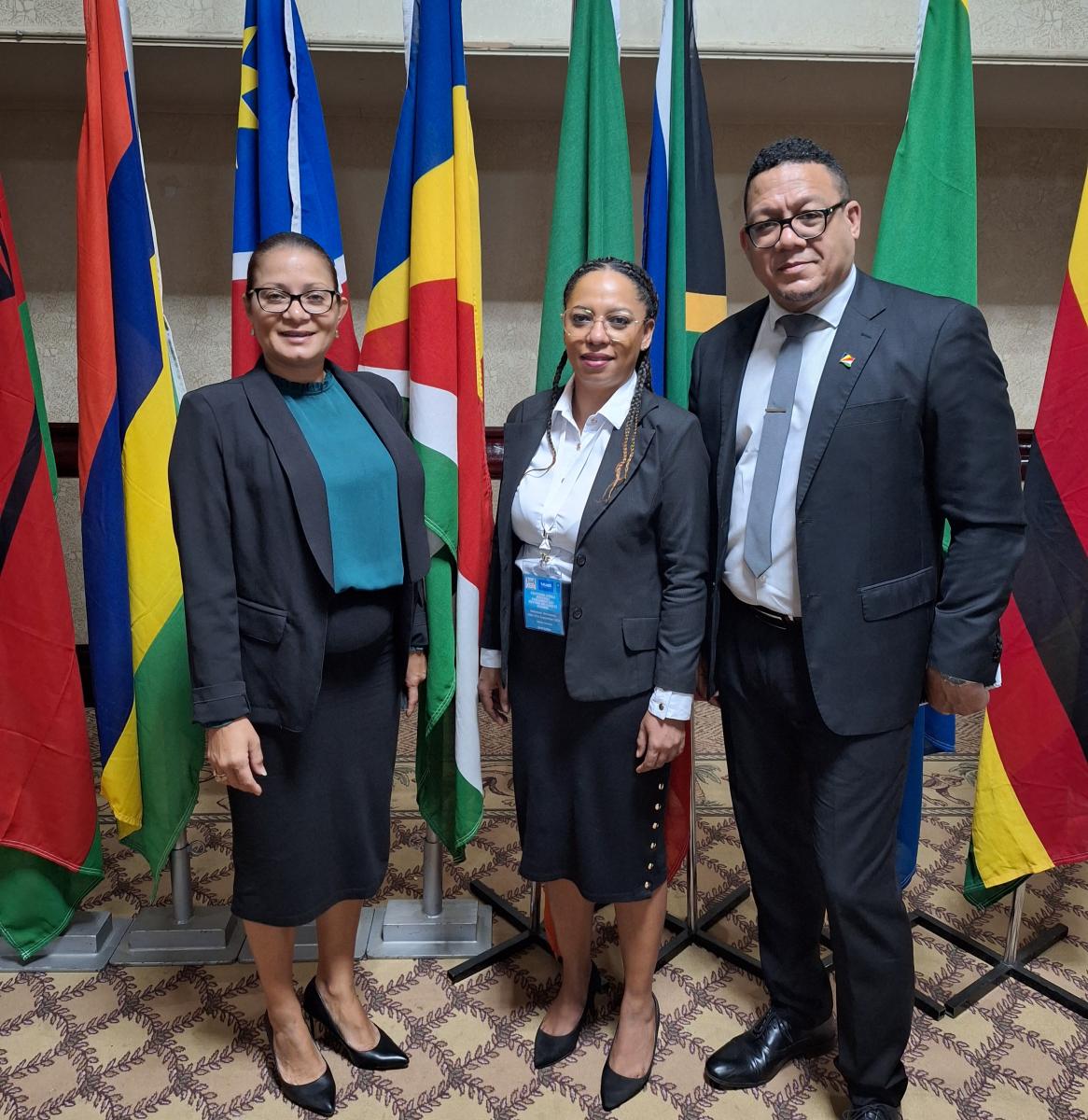 Hon. Flory Larue, Hon. Norbert Loizeau & Mrs. Gillian Samson