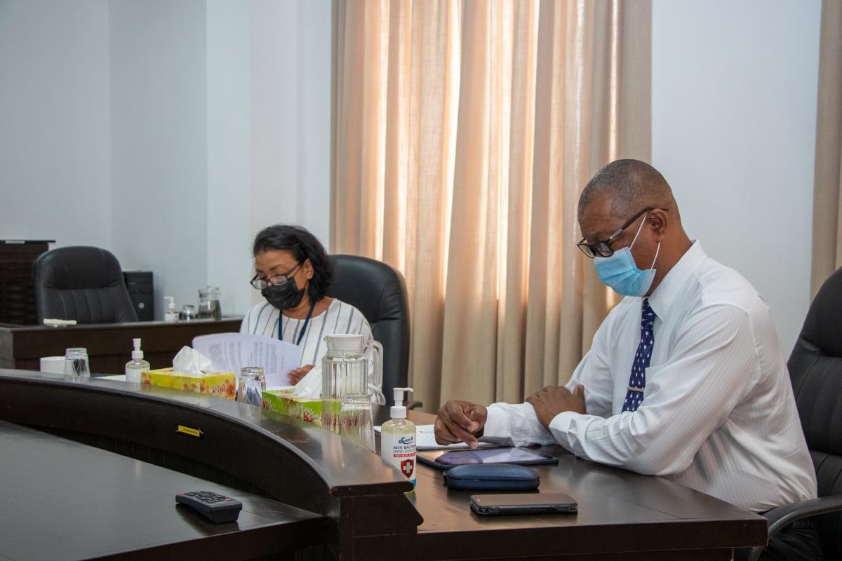 Hon William and Mrs De Silva