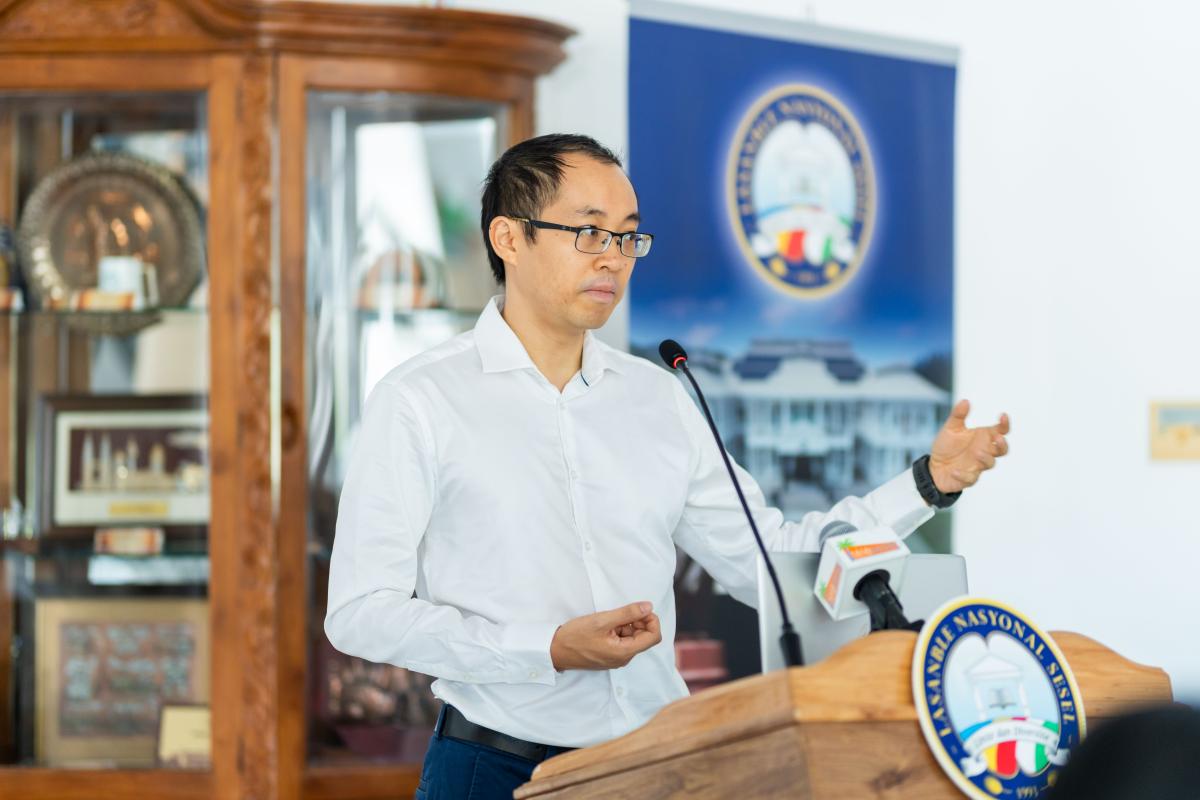 Dr. Sam speaking