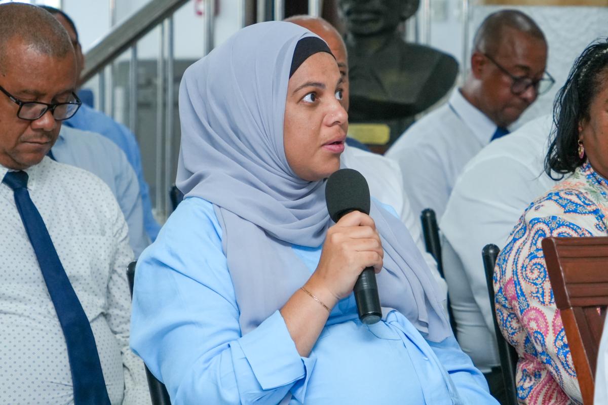 Hon. Anne Bistoquet speaking