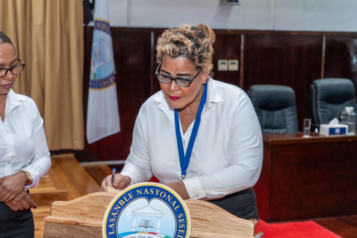 DSC Committee Clerk Mrs. Florette Monaie