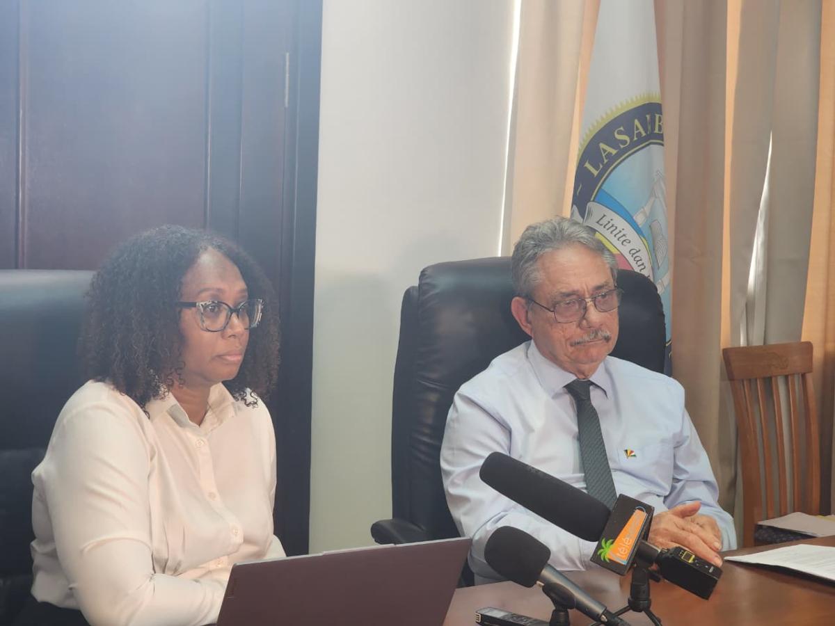 Speaker Hon. Mancienne and Clerk Mrs. Isaac