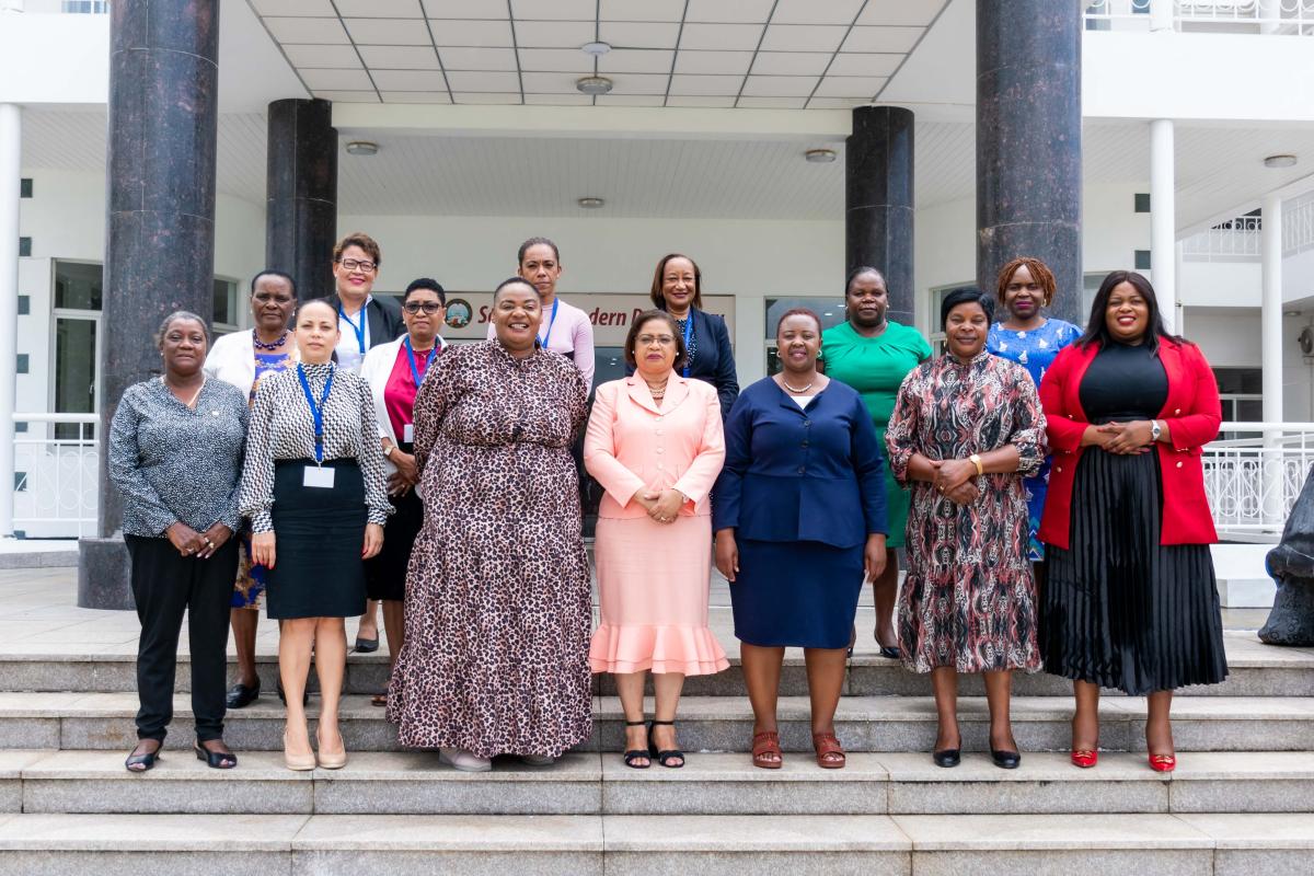 A group photo with minister francourt