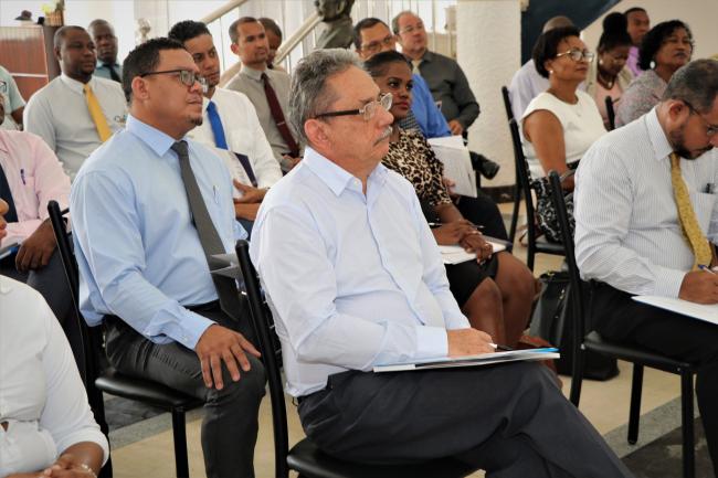 Members of the 7th Cohort of the Seychelles National Assembly attend an induction programme